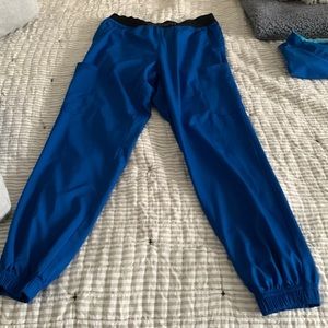 Royal blue womens size small scrub pants